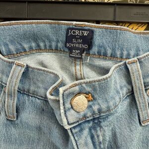J. Crew SLIM BOYFRIEND Light Blue Denim Jeans PETITE